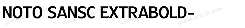 Noto sansc extrabold字体转换